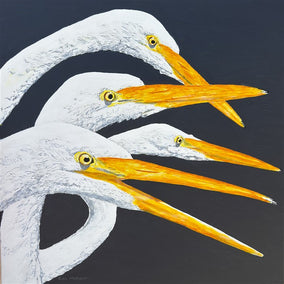 Original art for sale at UGallery.com | If You See Something... by Emil Morhardt | $2,400 | acrylic painting | 30' h x 30' w
