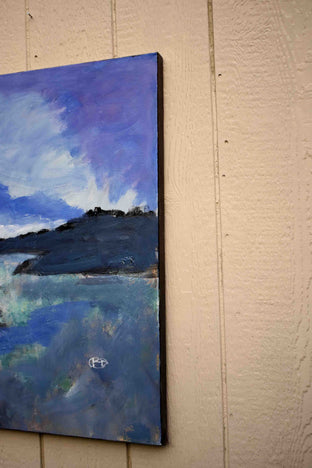 Blue Dawn by Kip Decker |  Side View of Artwork 