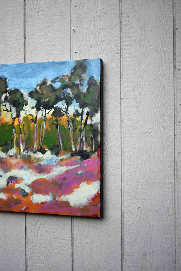 Pines and Dunes by Kip Decker |  Side View of Artwork 