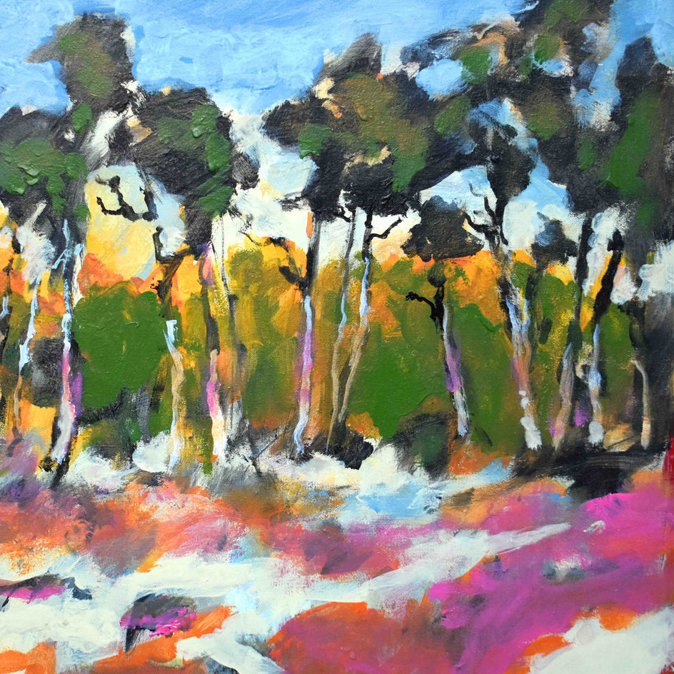 Pines and Dunes by Kip Decker |  Closeup View of Artwork 