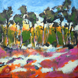 Original art for sale at UGallery.com | Pines and Dunes by Kip Decker | $900 | acrylic painting | 24' h x 24' w | thumbnail 1
