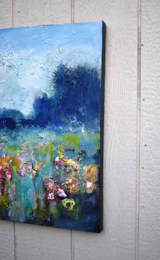 Ridgetop Flowers by Kip Decker |  Side View of Artwork 
