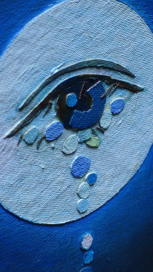 Cuando la Luna Llora by Tomo Mori |  Closeup View of Artwork 