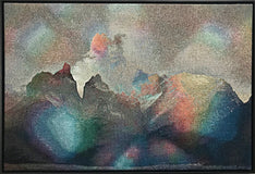 Original art for sale at UGallery.com | Brazilian Mountains (Soft Synesthesia) by Jack R. Mesa | $5,475 | fiber artwork | 37' h x 54' w | thumbnail 4