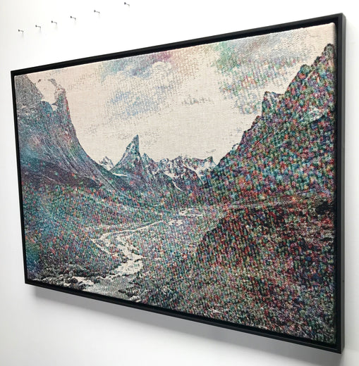 Cascade Mountains (Soft Synthesis) by Jack R. Mesa |  Side View of Artwork 