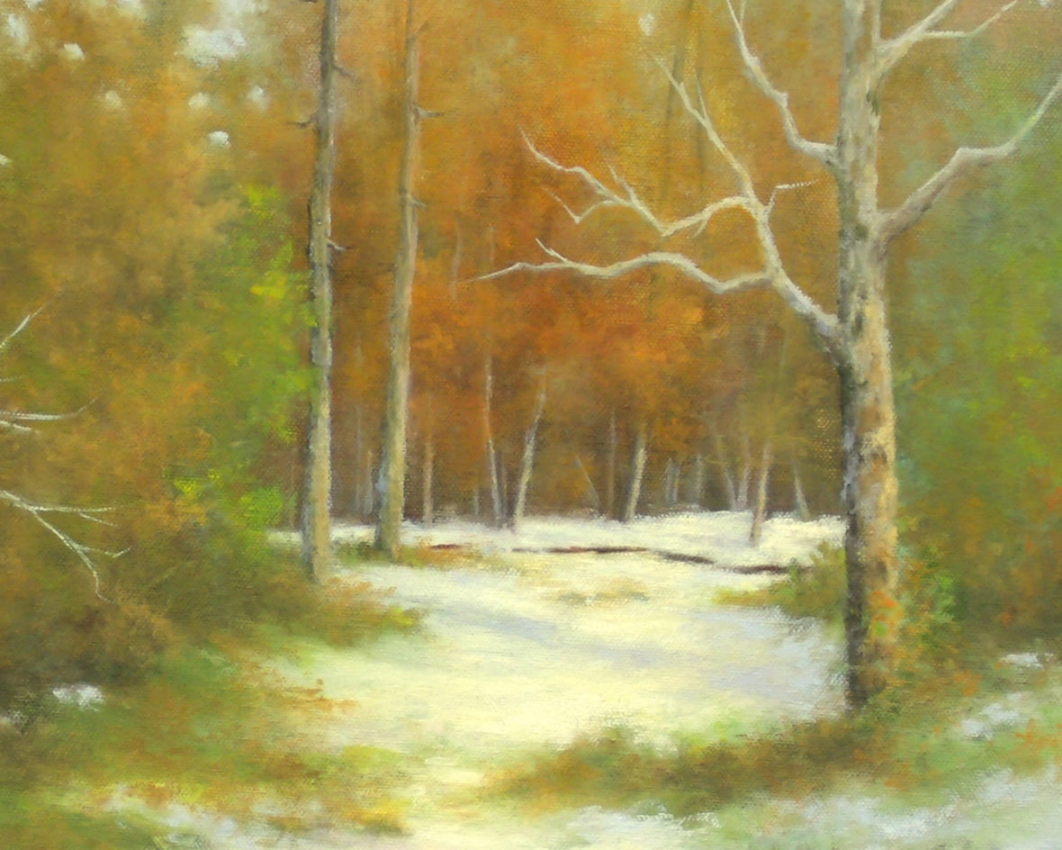 Late Afternoon At The River by Gail Greene |  Closeup View of Artwork 