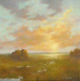 Original art for sale at UGallery.com | Castles in the Air by Gail Greene | $500 | oil painting | 16' h x 16' w | thumbnail 1