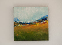Original art for sale at UGallery.com | It's Nice Outside by Kajal Zaveri | $350 | oil painting | 12' h x 12' w | thumbnail 3