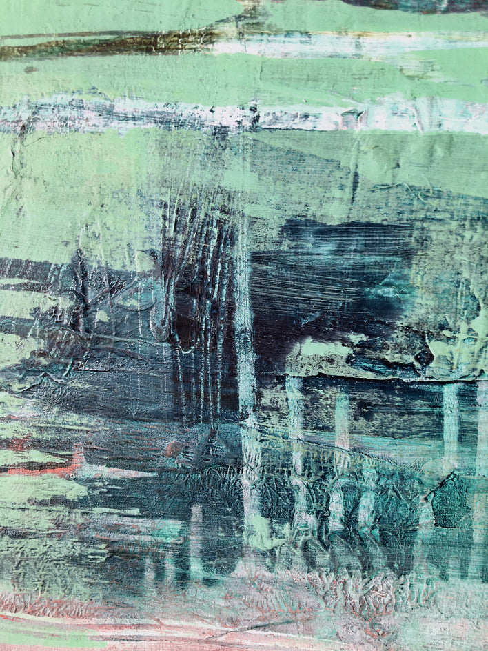 Meet Me Where You First Gave Me Flowers by Agata Kijanka |  Closeup View of Artwork 