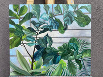 Original art for sale at UGallery.com | Orangery by Agnieszka Potrzebnicka | $700 | oil painting | 17.32' h x 19.68' w | thumbnail 3