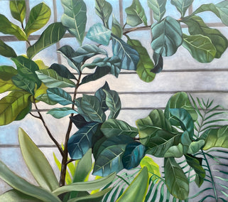 oil painting by Agnieszka Potrzebnicka titled Orangery
