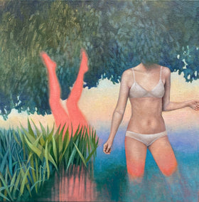 oil painting by Agnieszka Potrzebnicka titled The Remembering Body