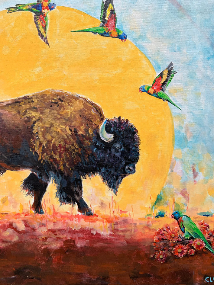 Playful by Alana Clumeck |  Closeup View of Artwork 