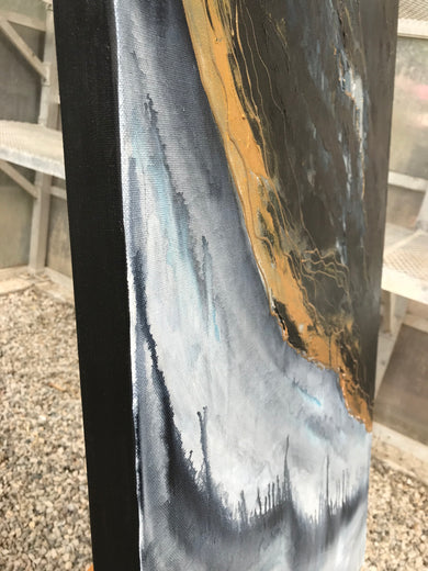 Last Light by Alana Clumeck |  Side View of Artwork 