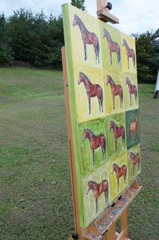 Beyond the Herd by Alana Clumeck |  Side View of Artwork 