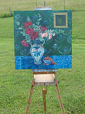 Original art for sale at UGallery.com | Colorful Harmony by Alana Clumeck | $575 | oil painting | 20' h x 20' w | thumbnail 3