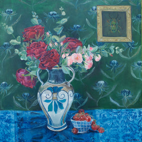 oil painting by Alana Clumeck titled Colorful Harmony