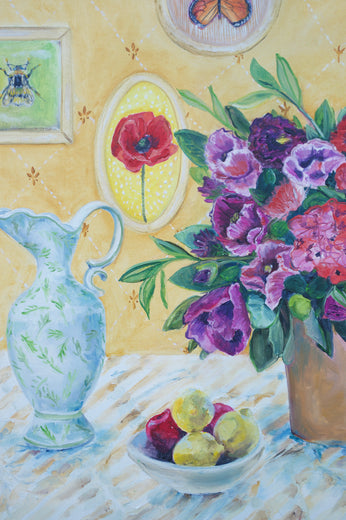 Cozy Comfort by Alana Clumeck |   Closeup View of Artwork 