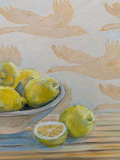 Lemon Study by Alana Clumeck |   Closeup View of Artwork 