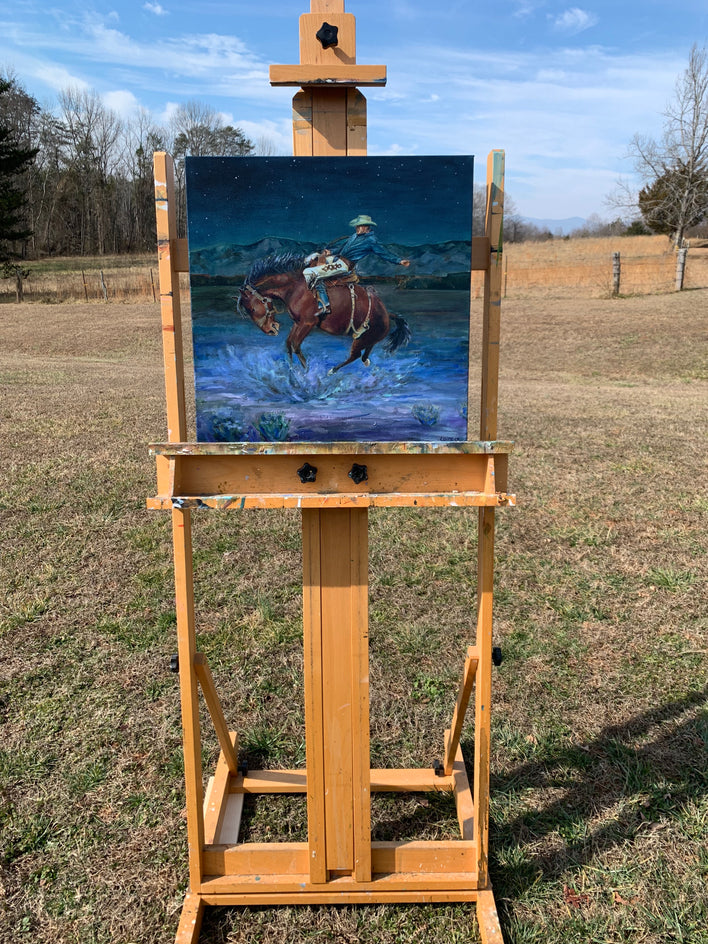 Midnight Rider by Alana Clumeck |  Context View of Artwork 