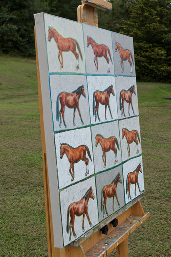 One Among Many by Alana Clumeck |  Side View of Artwork 