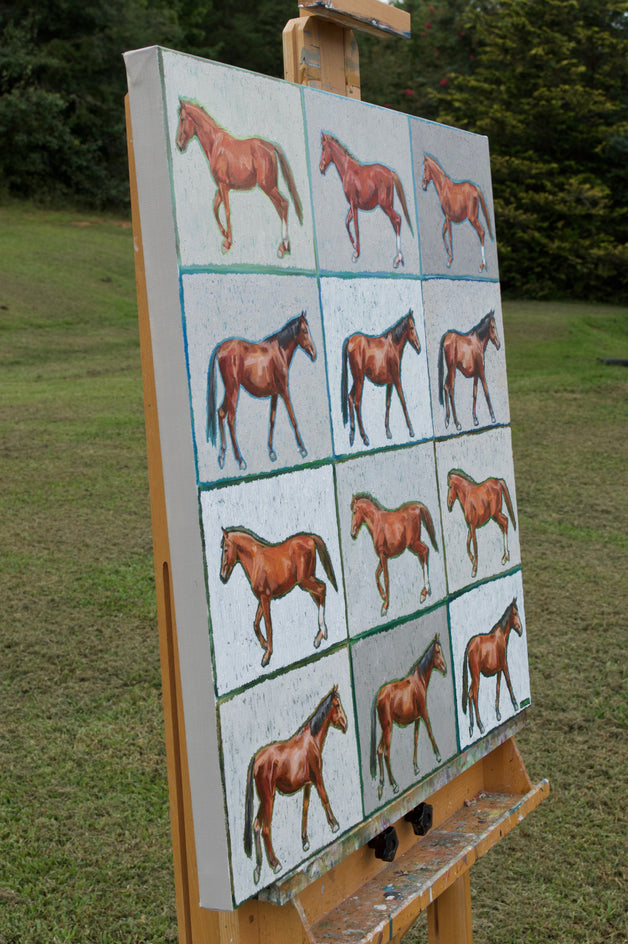 One Among Many by Alana Clumeck |  Side View of Artwork 