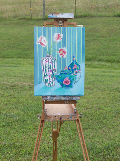 Pottery & Petals by Alana Clumeck |  Context View of Artwork 