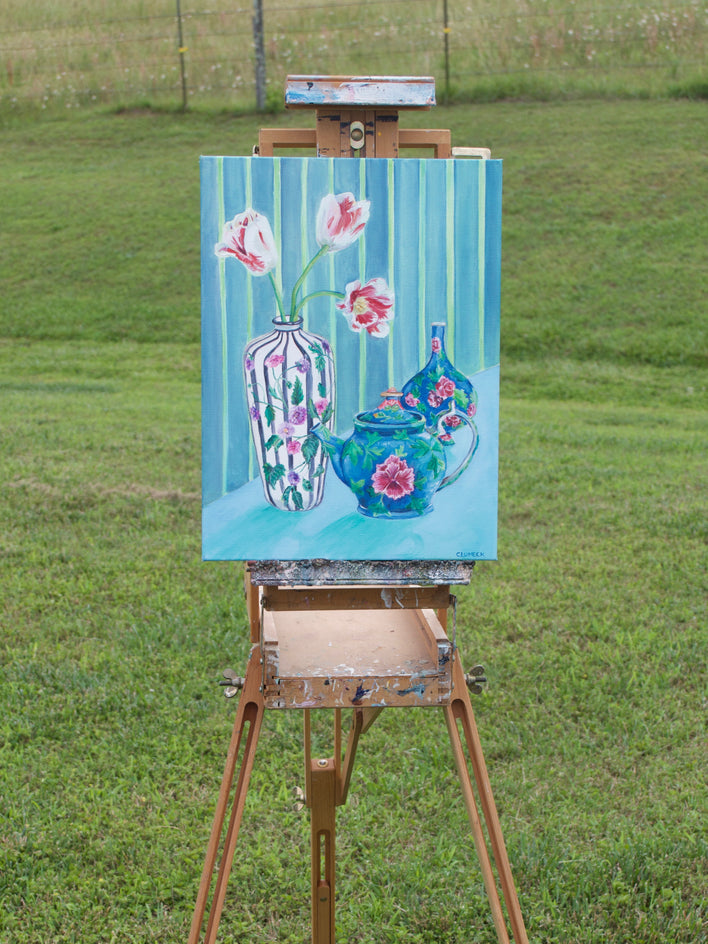 Pottery & Petals by Alana Clumeck |  Context View of Artwork 