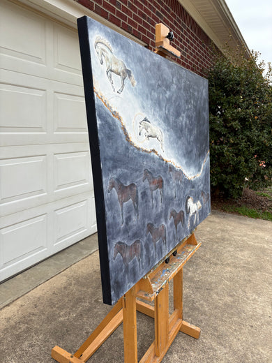 Take Heart by Alana Clumeck |  Side View of Artwork 