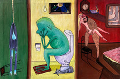 Original art for sale at UGallery.com | Apartment by Aleksandr Mukhin | $1,050 | acrylic painting | 24' h x 16' w | thumbnail 1