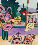 Original art for sale at UGallery.com | Betty at the Beach by Aleksandr Mukhin | $1,150 | acrylic painting | 21' h x 18.5' w | thumbnail 4