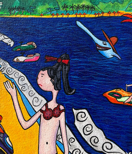 Friend Zone by Aleksandr Mukhin |   Closeup View of Artwork 