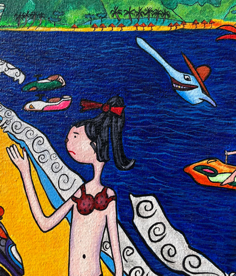 Friend Zone by Aleksandr Mukhin |  Closeup View of Artwork 