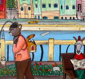 Original art for sale at UGallery.com | Lost Tapes by Aleksandr Mukhin | $1,150 | acrylic painting | 20' h x 20' w | thumbnail 4