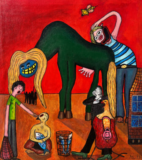 Original art for sale at UGallery.com | Mars by Aleksandr Mukhin | $1,050 | acrylic painting | 20' h x 18' w