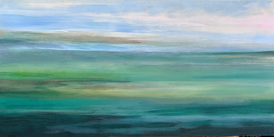 acrylic painting by Alicia Dunn titled Beyond the Sea