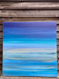 Original art for sale at UGallery.com | Blue Fusion by Alicia Dunn | $2,000 | acrylic painting | 36' h x 36' w | thumbnail 3