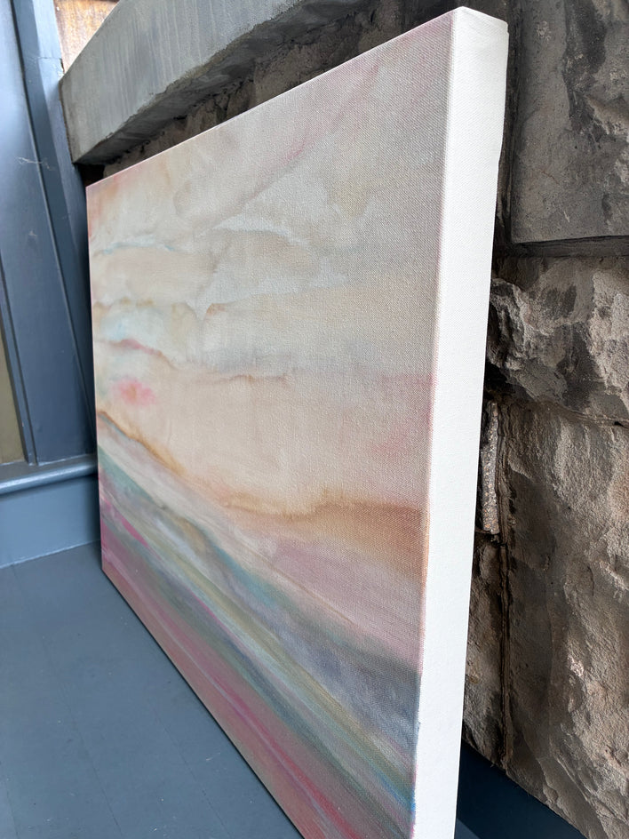 Gentle Bloom by Alicia Dunn |  Side View of Artwork 