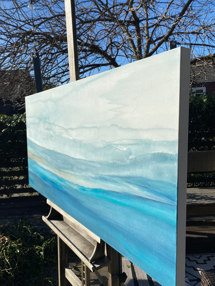 Looking Outward by Alicia Dunn |  Side View of Artwork 