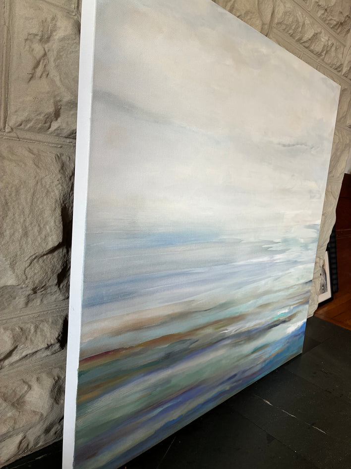 Thoughts Fade Away by Alicia Dunn |  Side View of Artwork 