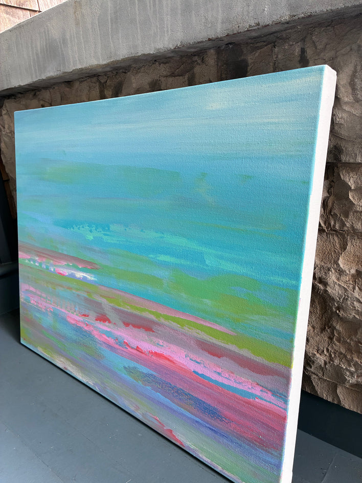 Vibrant Day by Alicia Dunn |  Side View of Artwork 