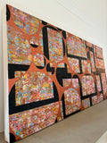 Original art for sale at UGallery.com | Weaving a Spell by Alicia Dunn | $2,200 | acrylic painting | 24' h x 48' w | thumbnail 2