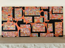 Original art for sale at UGallery.com | Weaving a Spell by Alicia Dunn | $2,200 | acrylic painting | 24' h x 48' w | thumbnail 3