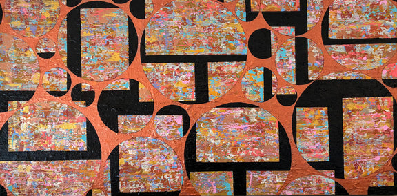 acrylic painting by Alicia Dunn titled Weaving a Spell