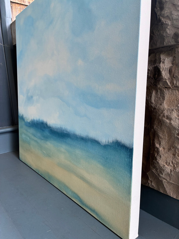 Wheat Field by Alicia Dunn |  Side View of Artwork 