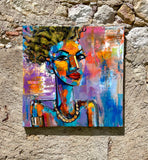 Original art for sale at UGallery.com | American Woman by Allen Wittert | $1,650 | acrylic painting | 31.5' h x 31.5' w | thumbnail 3