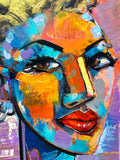 Original art for sale at UGallery.com | American Woman by Allen Wittert | $1,650 | acrylic painting | 31.5' h x 31.5' w | thumbnail 4