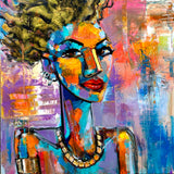 Original art for sale at UGallery.com | American Woman by Allen Wittert | $1,650 | acrylic painting | 31.5' h x 31.5' w | thumbnail 1
