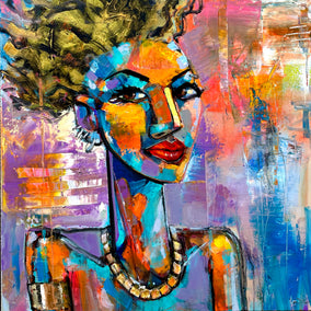 acrylic painting by Allen Wittert titled American Woman