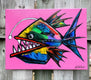 Original art for sale at UGallery.com | Anglerfish by Allen Wittert | $900 | acrylic painting | 18' h x 24' w | thumbnail 3